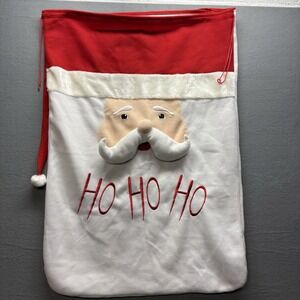 Large 28"x38"‎ Santa Sack Gift Bag With String Closure - Very Good Condition